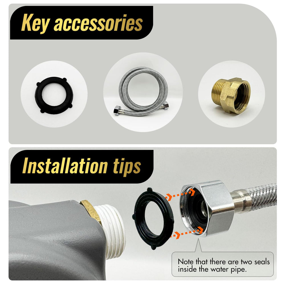 Ficuswin water hose included for immediate installation