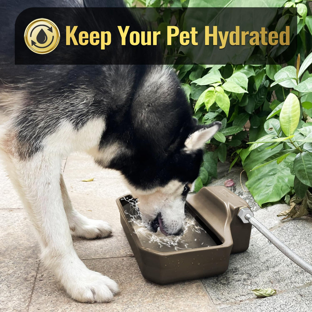 Ficuswin wide drinking area supports dogs and other animals outdoors.