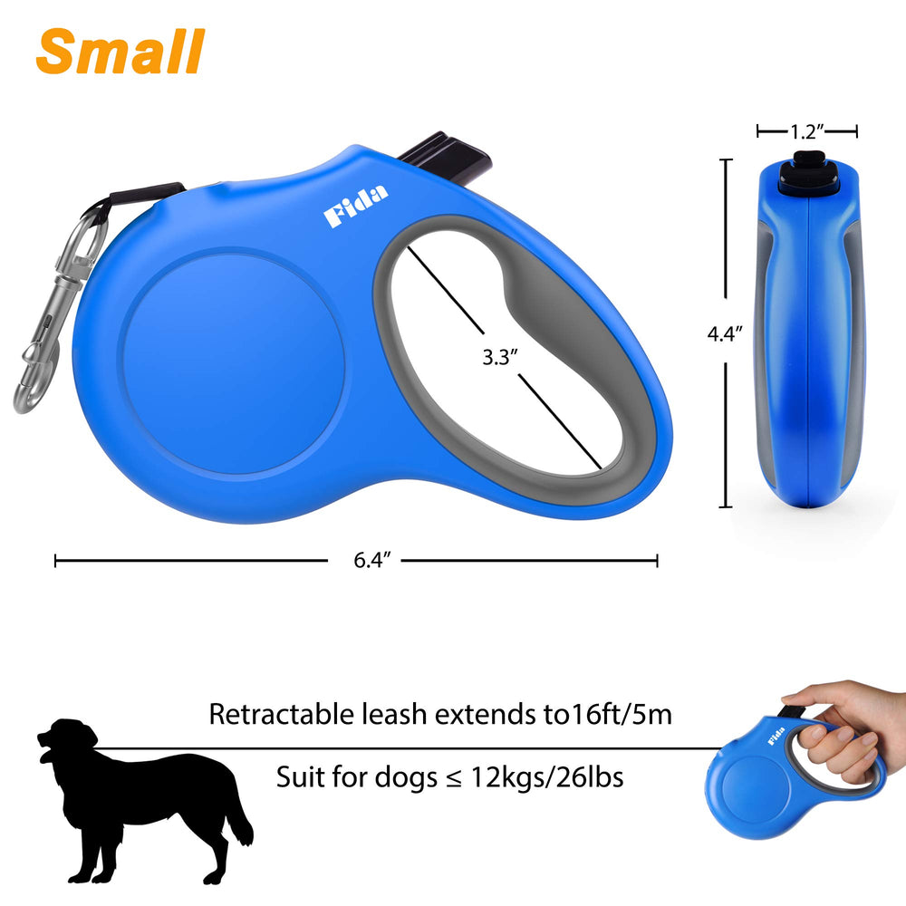Fida leash design reduces tangles for smooth, snag-free retractions.