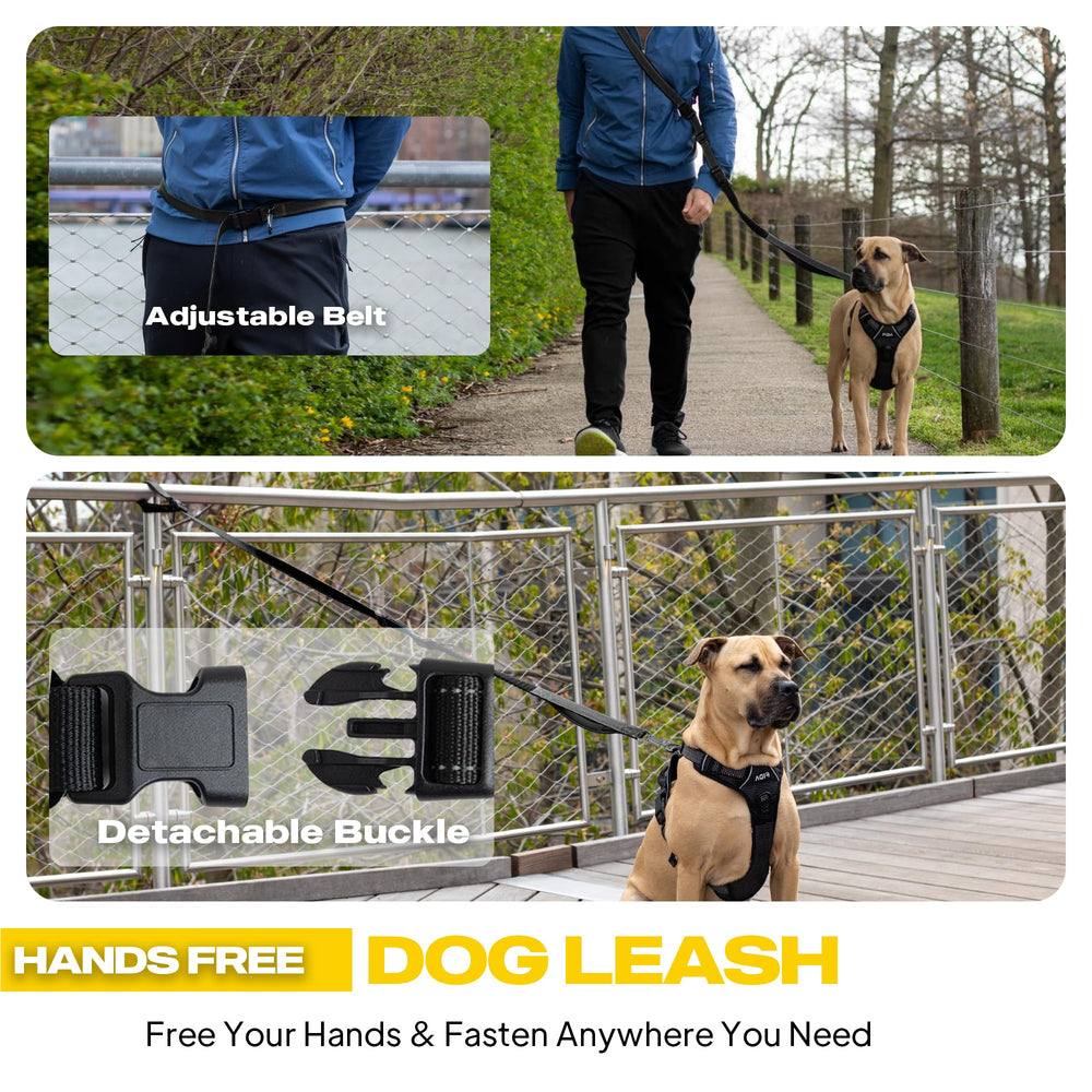 Fida waist-leash close-up emphasizes ergonomic design for running