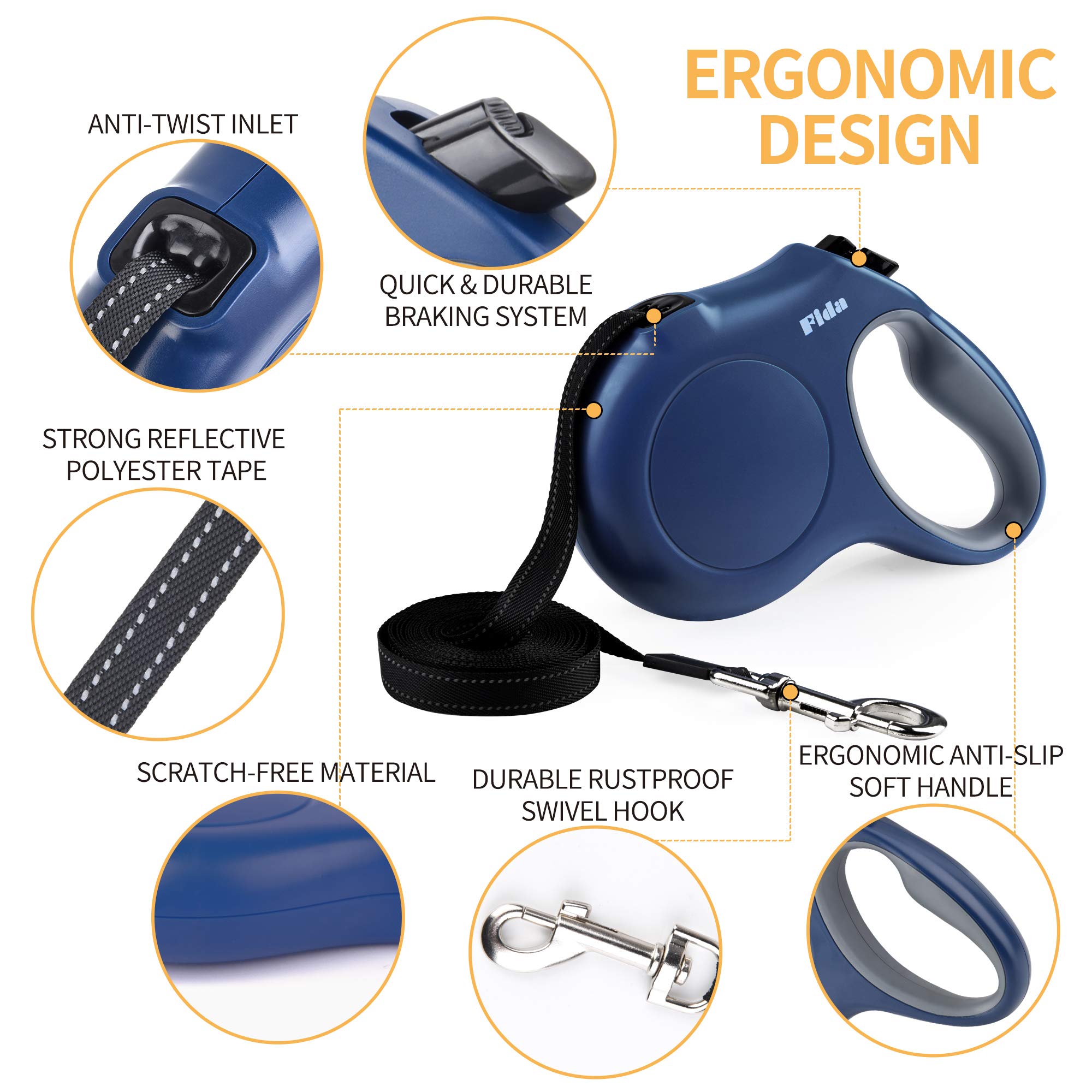 Fida anti-slip handle provides comfortable grip during energetic strolls