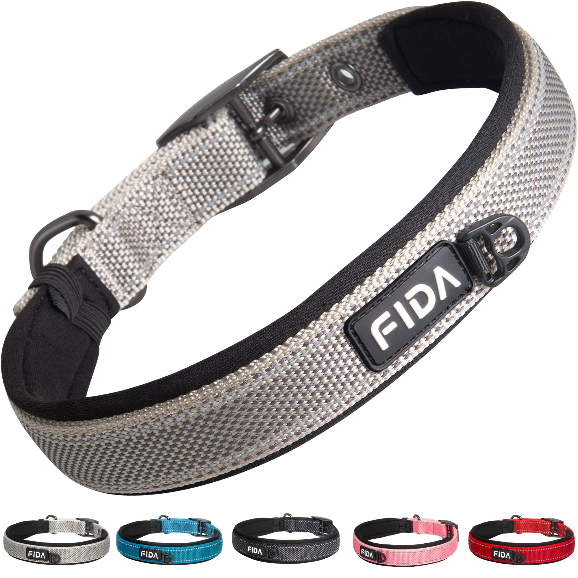 Collar Fida para perro con hebilla de metal resistente para uso diario.