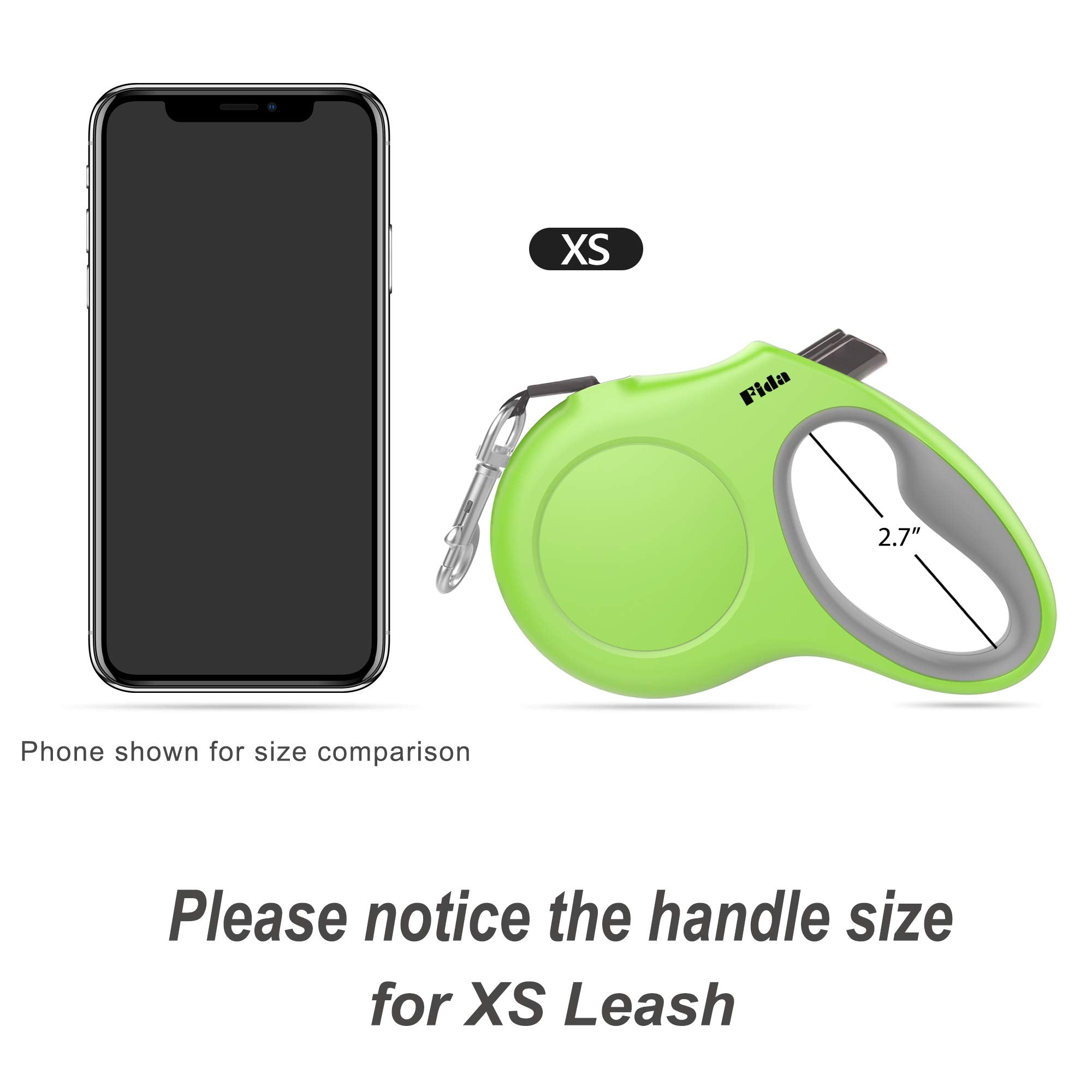 Fida leash package includes poop bag dispenser and roll of bags