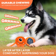 Fida dog ball squeaky inside provides attention-grabbing sounds during playtime