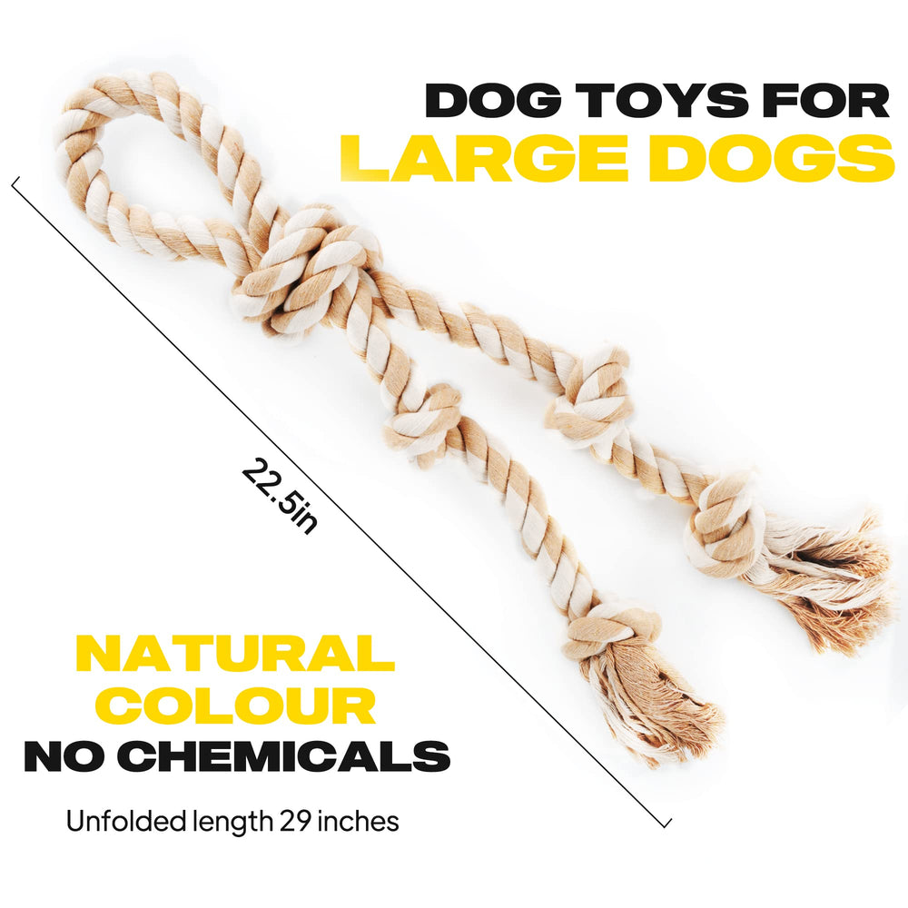 Fida dog rope toy durable chew helps keep dogs engaged during long sessions.