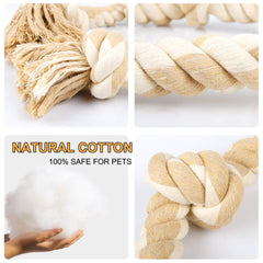 Fida rope toy shows soft cotton texture for safe daily chewing.