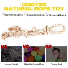 Fida dog rope toy for tug of war designed for strong chewers.