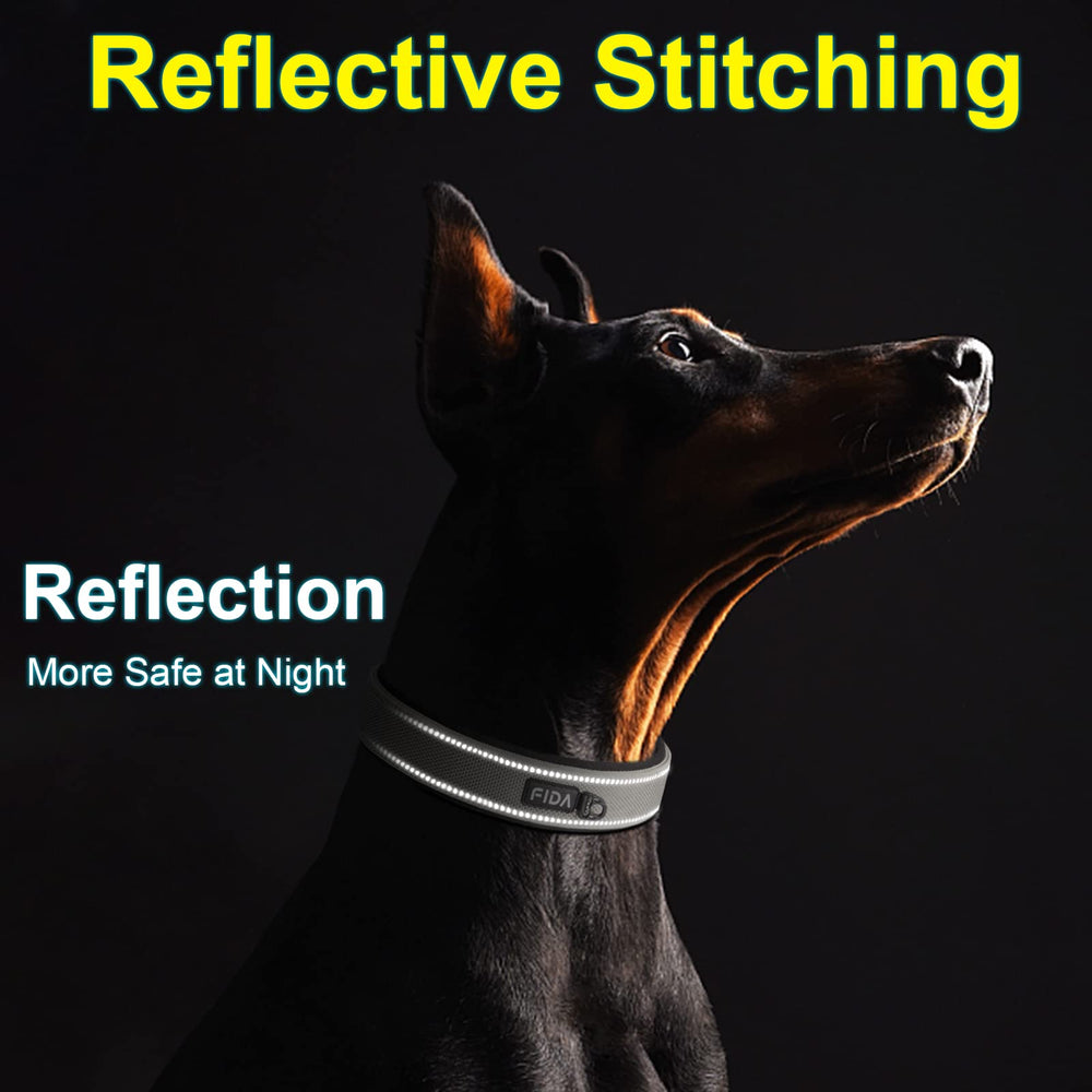 Fida adjustable fit ensures secure sizing for large breeds.