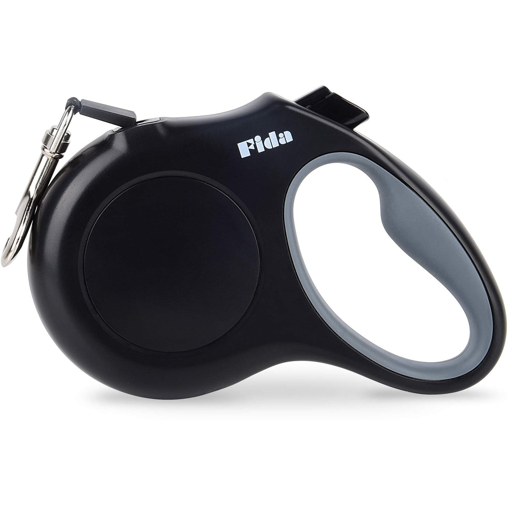 Fida heavy-duty retractable leash 16ft for dogs up to 44 lbs, closed reel.