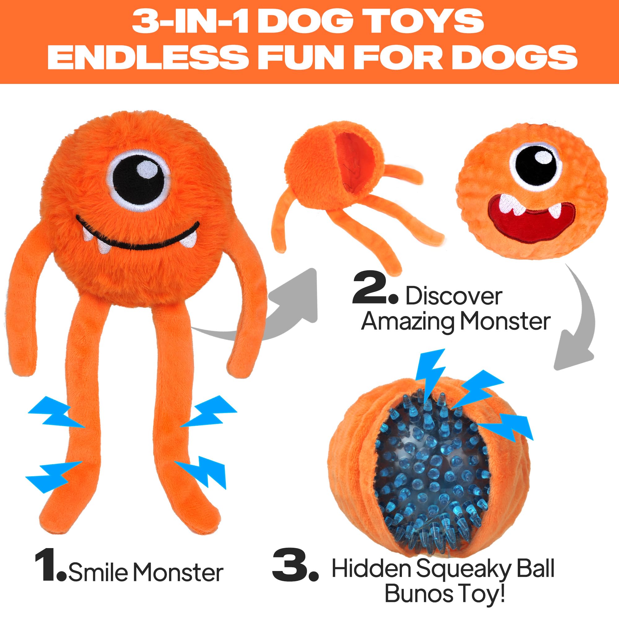 Fida interactive dog toy large dogs for tug-of-war and fetch indoors or outdoors