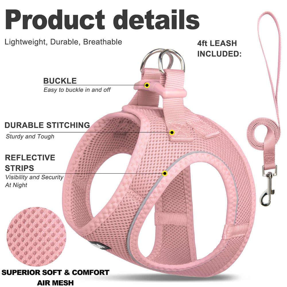 Fida 4ft basic leash in pink for easy controlled walks
