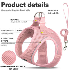 Fida 4ft basic leash in pink for easy controlled walks
