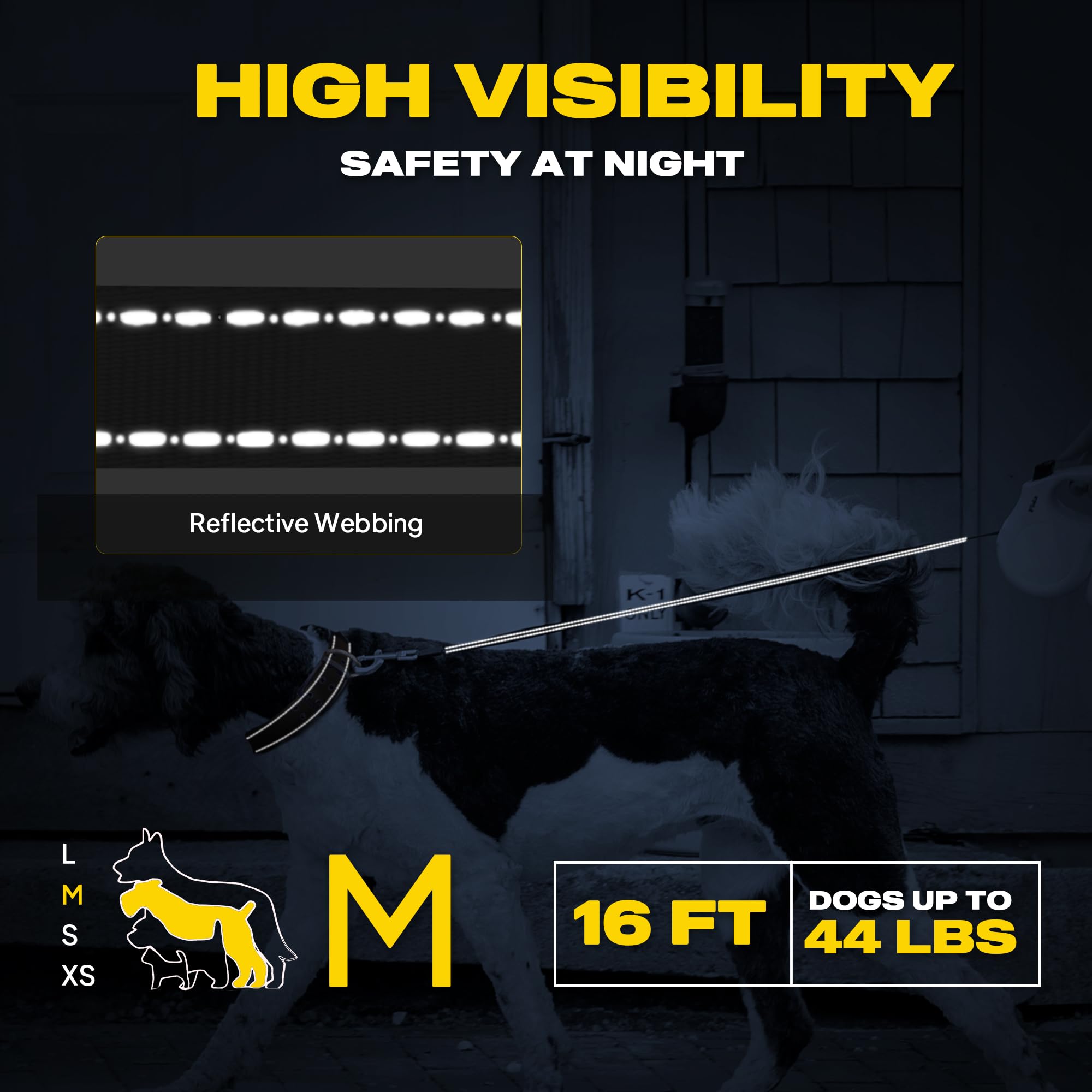 Fida leash suited for hiking and camping with reliable control.