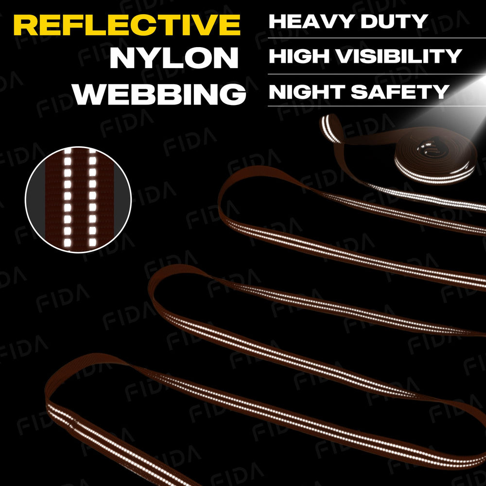 Fida long leash slide-lock easy-hook for fast secure attachment