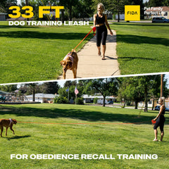 Fida long leash orange 50ft for extended recall and exploration