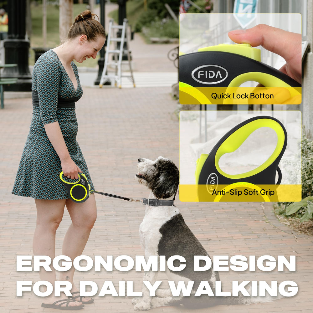 Fida tangle-free design prevents knots during walks.