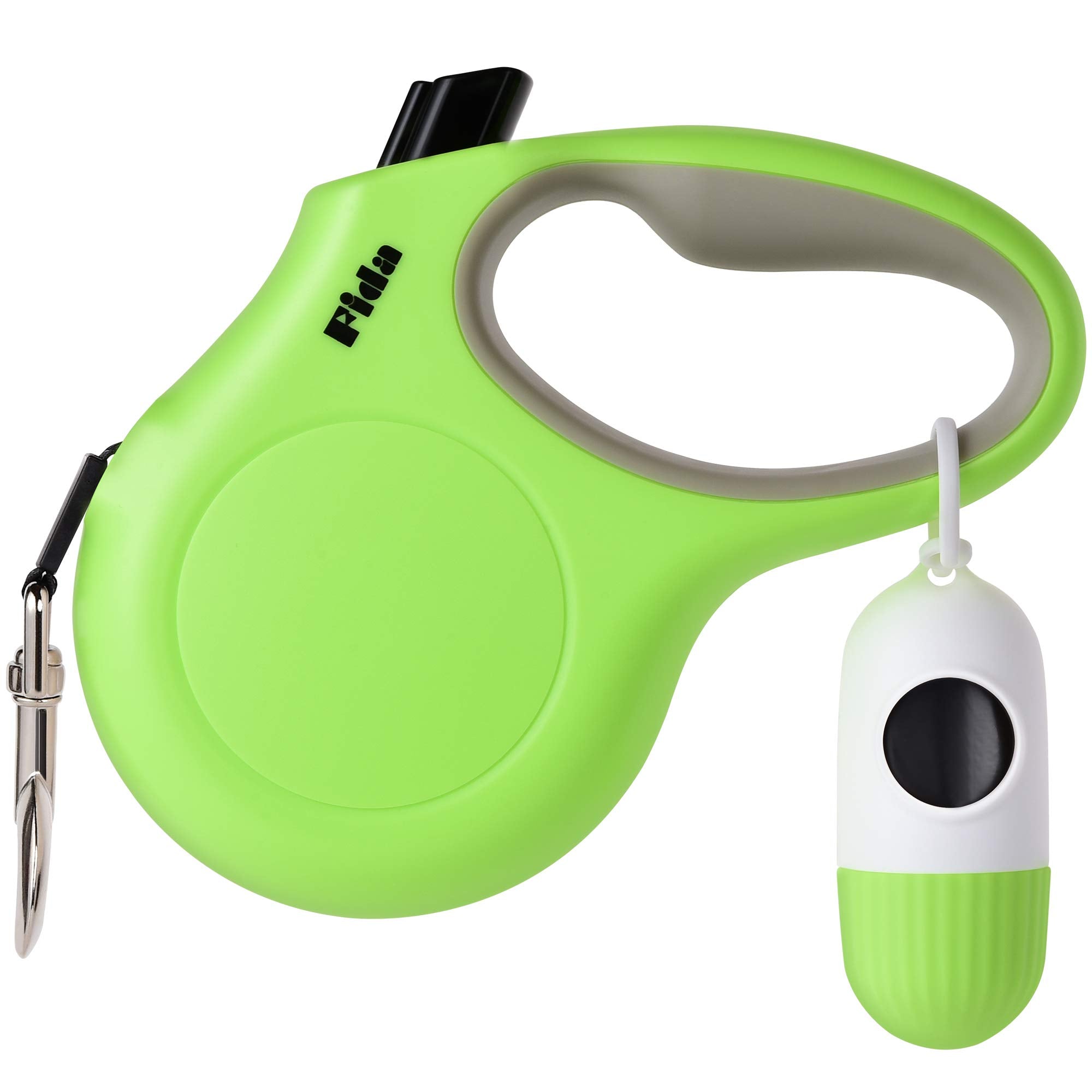 Fida retractable leash with dispenser and bags for tidy walks