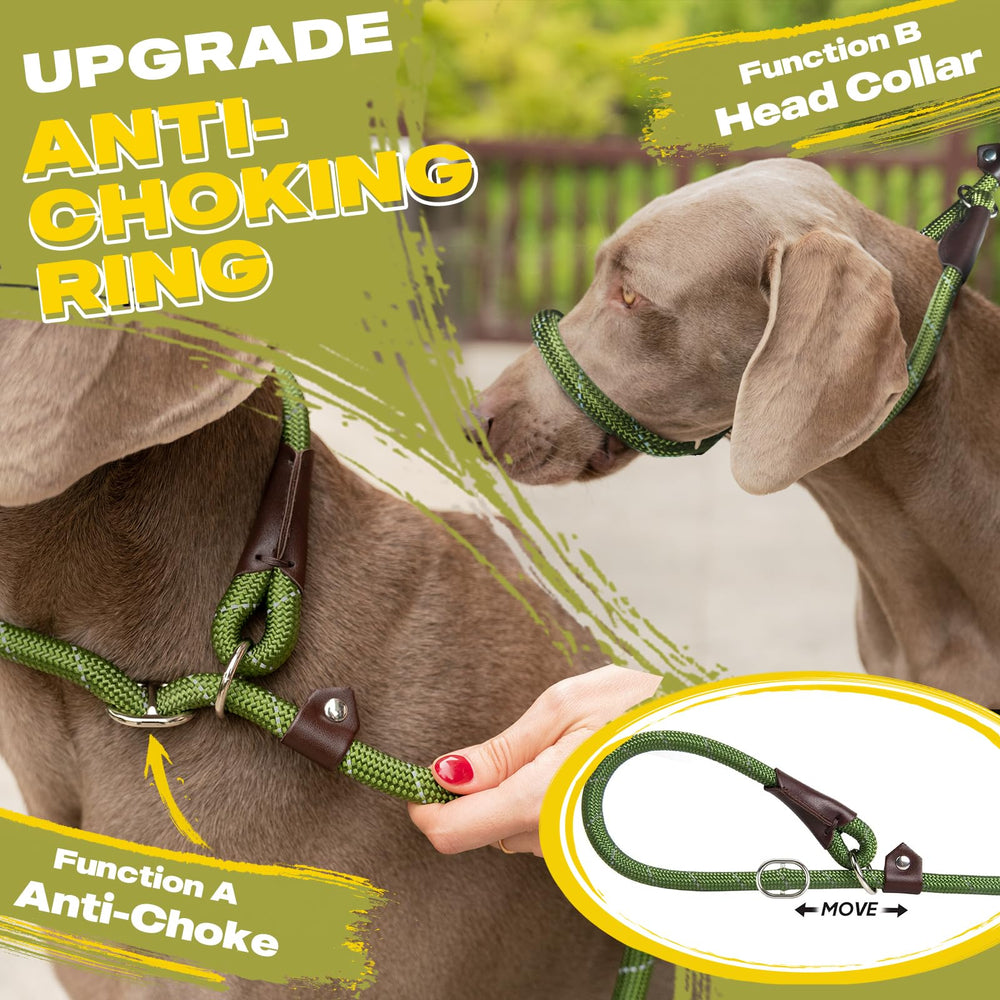 Fida Slip Leads with reflective strips boosts night safety during walks.