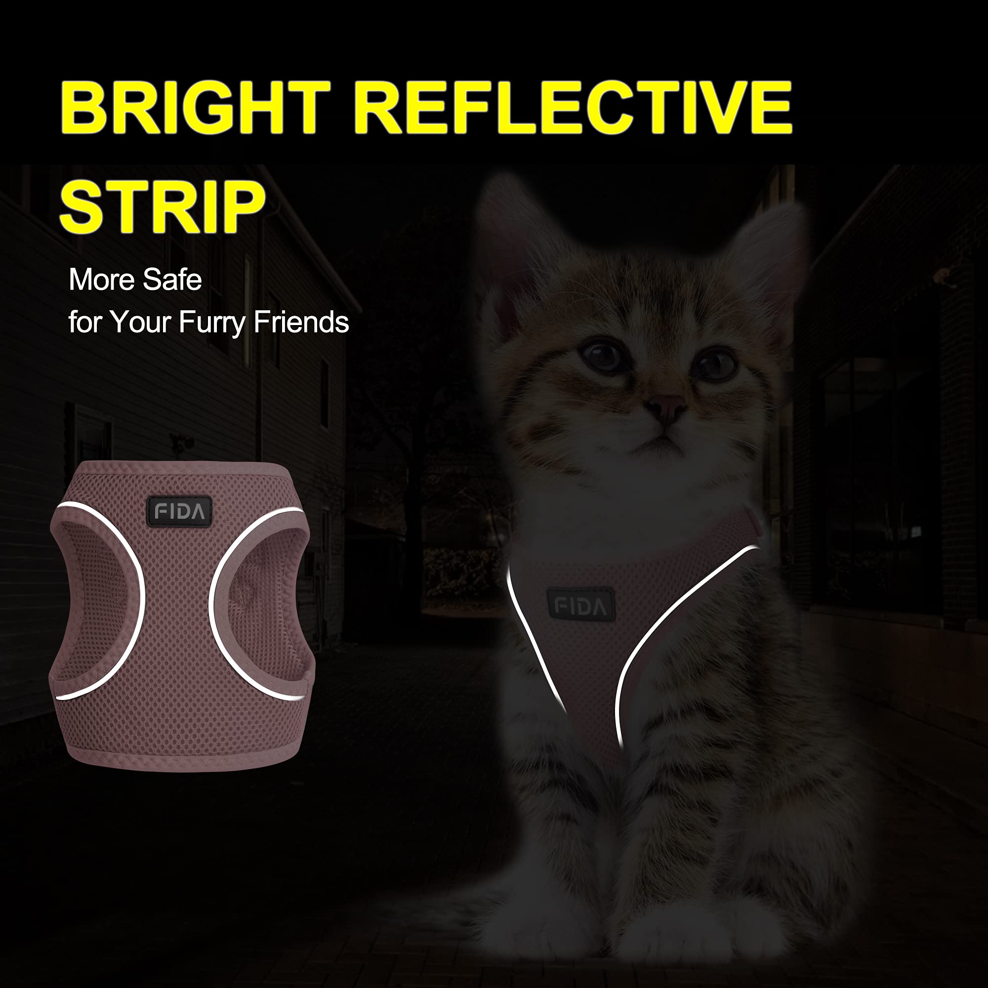 Fida soft-mesh harness durable and quick-dry for outdoor use