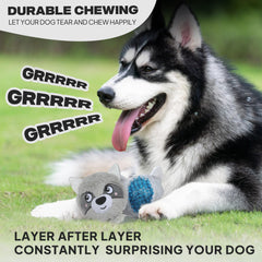 Fida squeaky dog toy inner spiky ball provides chewing challenge and dental-like stimulation