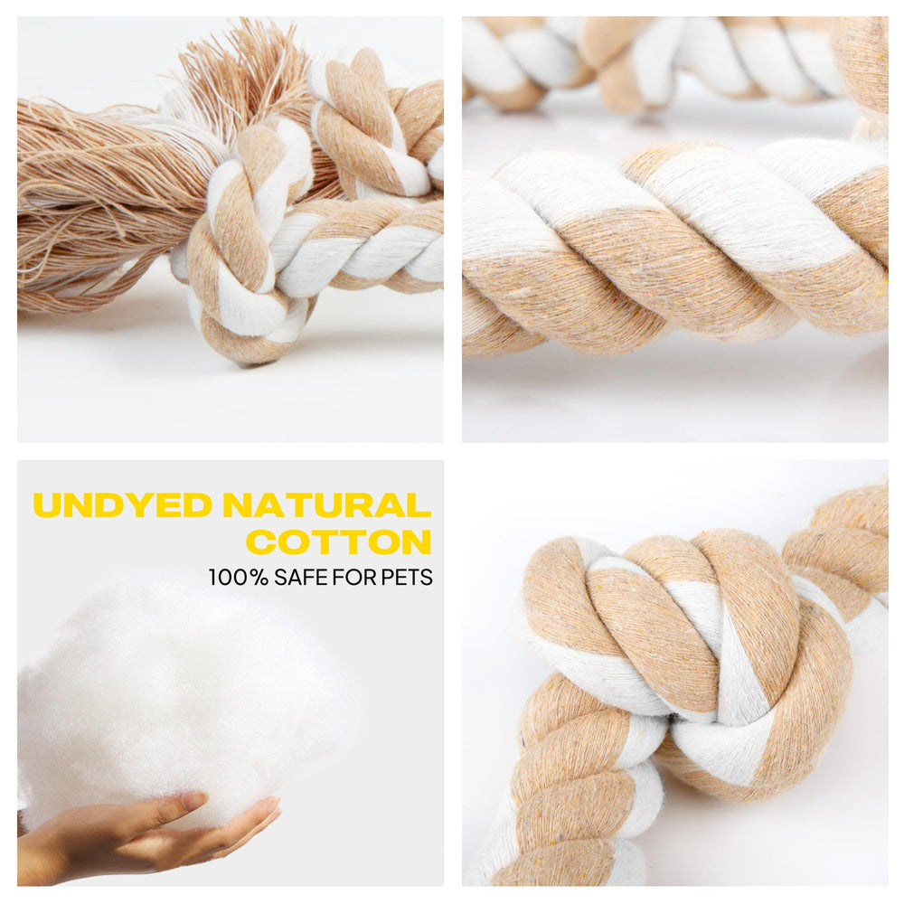 Fida tug-of-war rope toy encourages interactive play sessions.