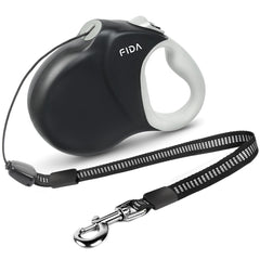 Fida Upgraded Retractable Dog Leash 30ft full view shows sturdy build for confident walks.