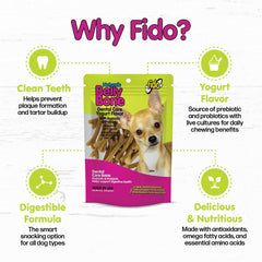 Fido Belly Bones v-groove design demonstrates easy hold for dental care