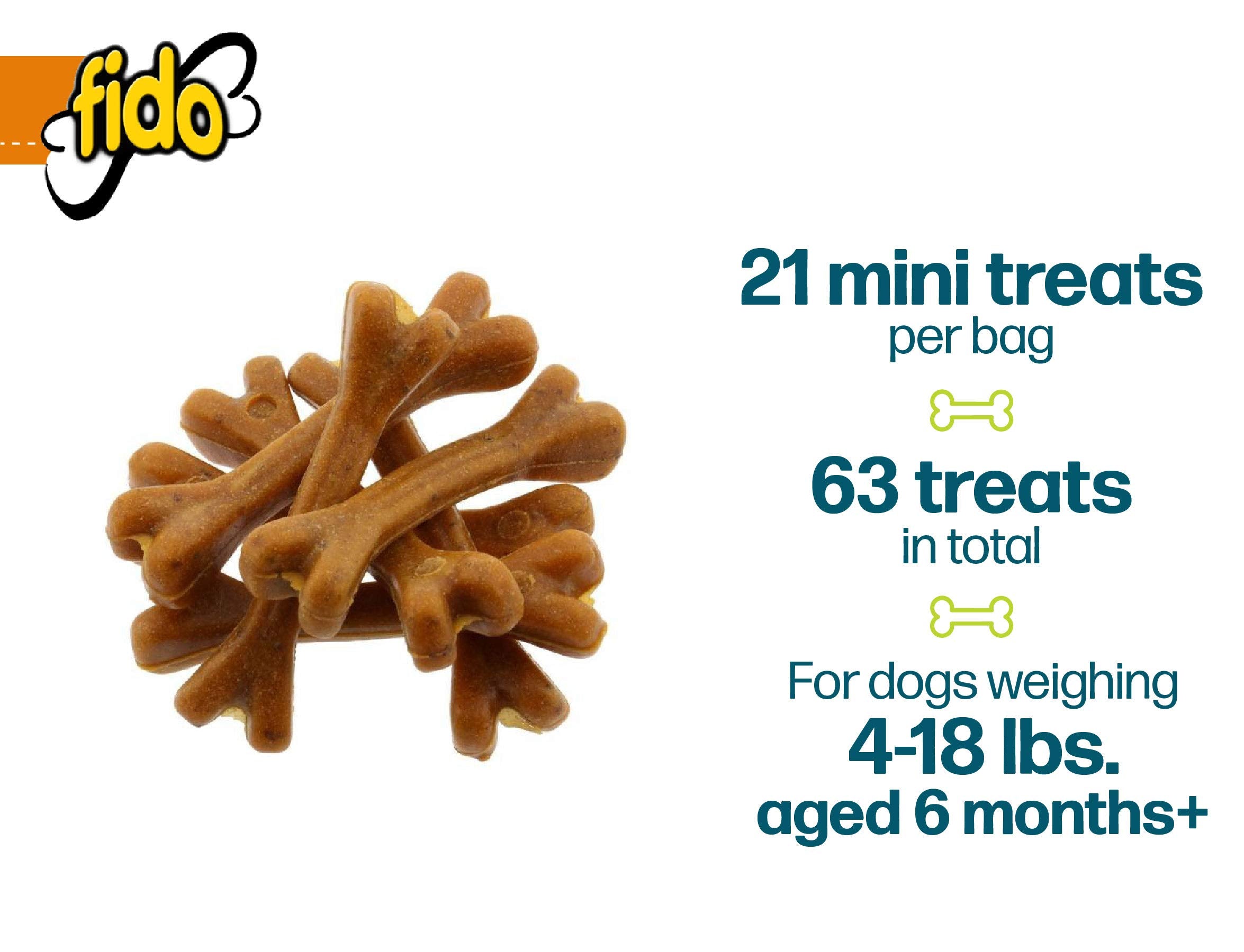 Fido Doozie Bones sunflower-chia-flax ingredients showcase natural dental care