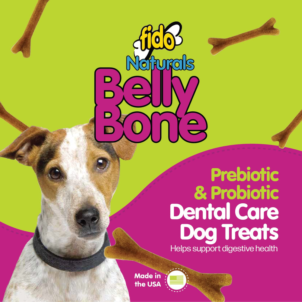 Hueso dental de Fido con yogur para aliento fresco