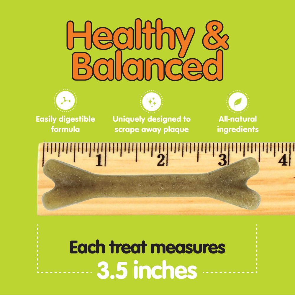Fido small-dog chews measure 3.5 inches for easy, safe chewing.