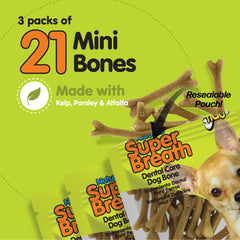 Fido chew with v-groove design aiding easy grip and gum massage during chewing.