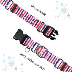 Fidohug American Flag Martingale Collar buckle closeup highlighting quick-release feature.