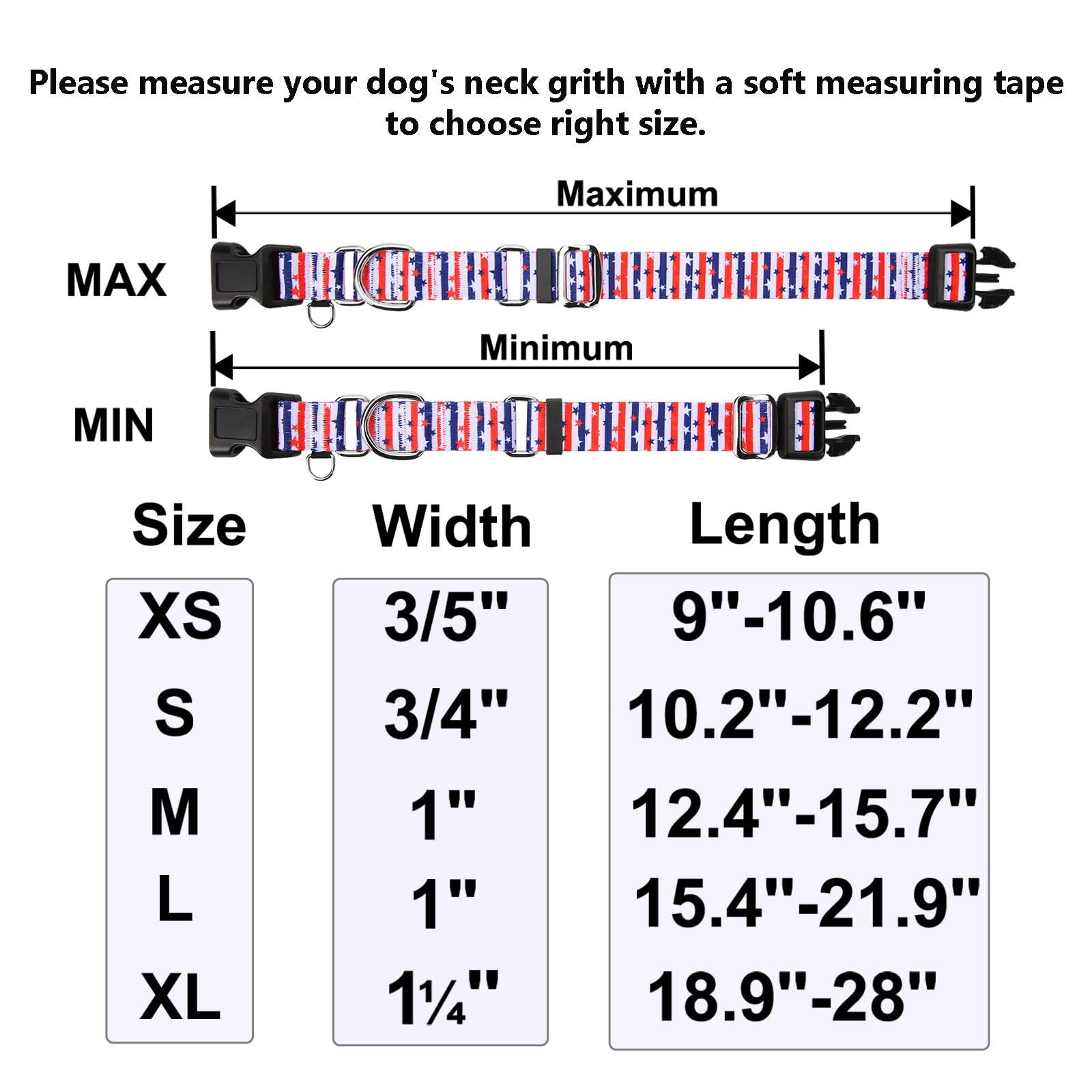 Fidohug American Flag Martingale Collar soft material closeup.