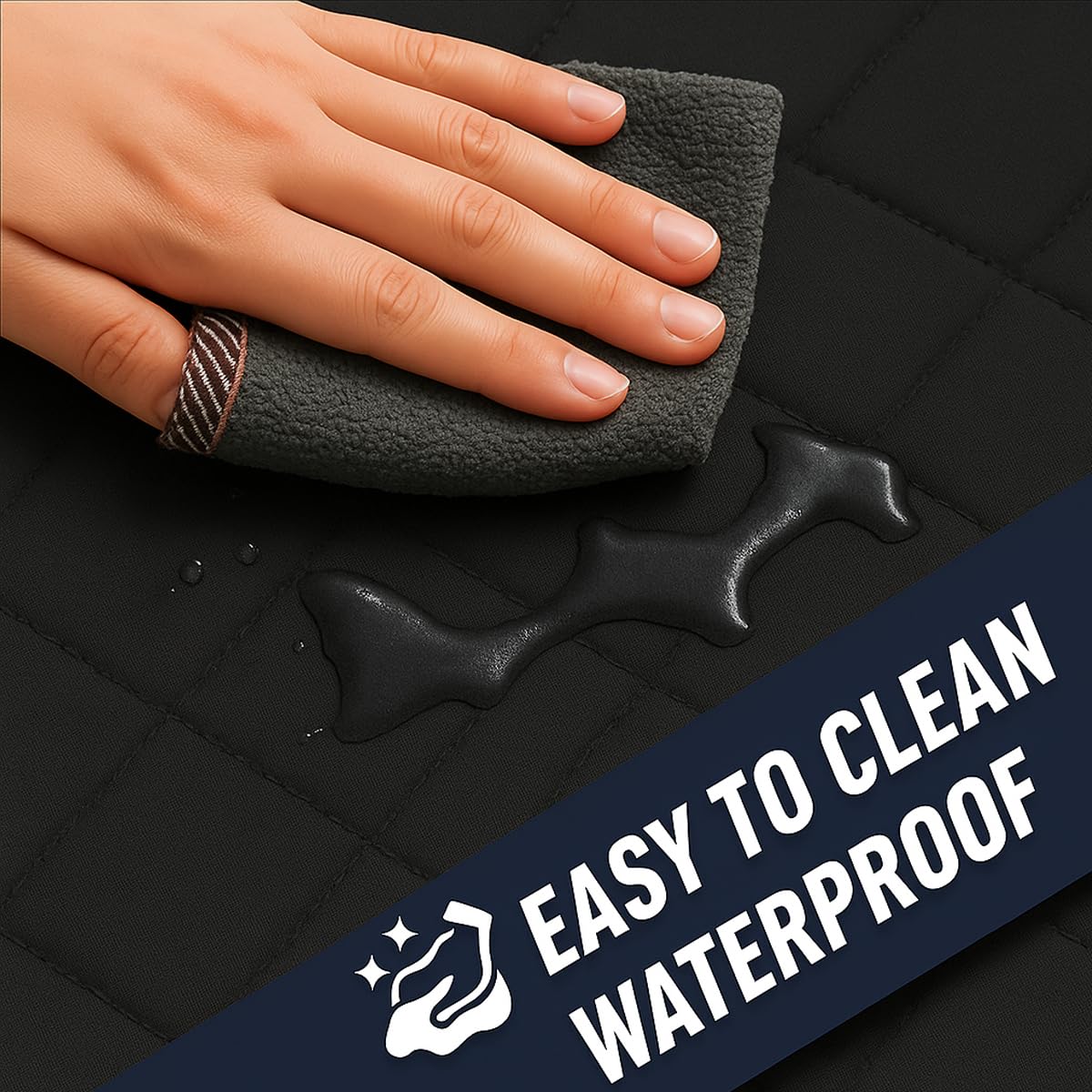 fidozen easy-clean design supports wipe, vacuum, or machine wash