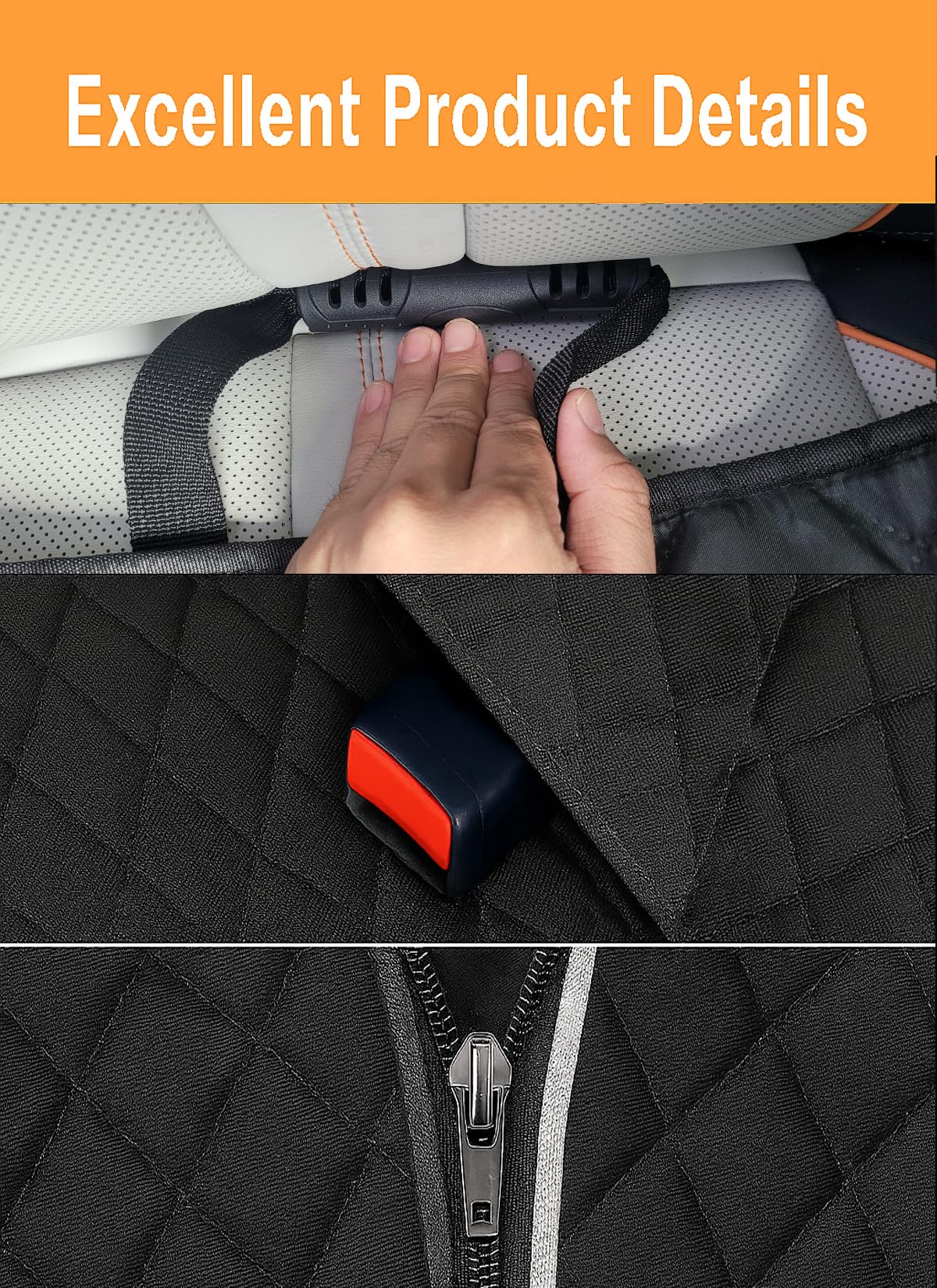 Fidozen universal fit back seat cover suits most vehicles
