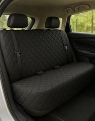 fidozen waterproof dog seat cover on back seat providing full coverage for pets and mess-free trips