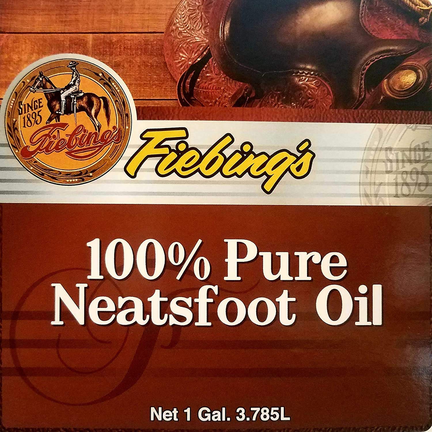 Fiebing's Neatsfoot Oil being applied to leather for preserved softness