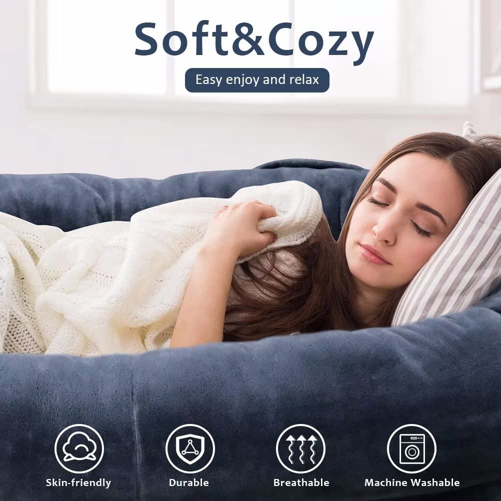 Fieiyob anti-slip base adds stability for safe lounging.