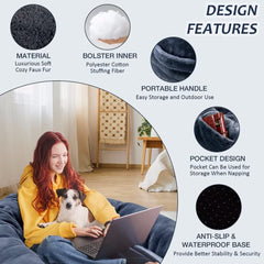 Fieiyob dog bed foam mattress supports joints for restful stretch.