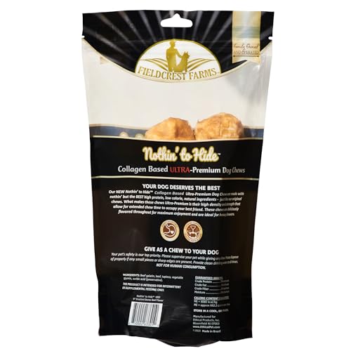 Fieldcrest Farms Nothin’ to Hide knotted bone close-up shows dense texture for durable chewers