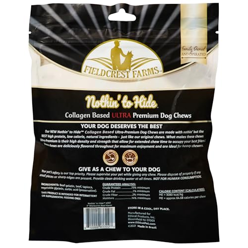 Fieldcrest Farms Nothin' to Hide Ultra Wishbone 3-inch size for small dogs up to 15 lbs.