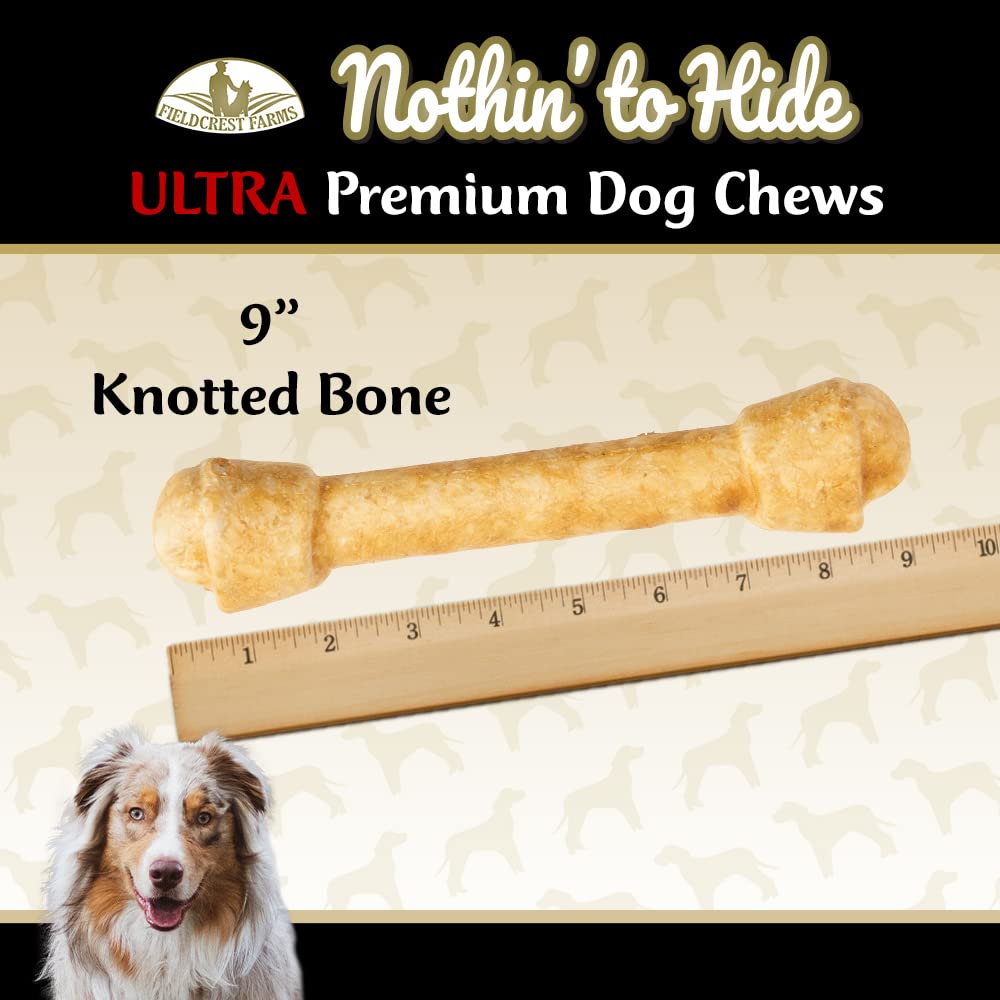Fieldcrest Farms Nothing to Hide ingredient visual highlights limited-ingredient, easy-to-digest chew