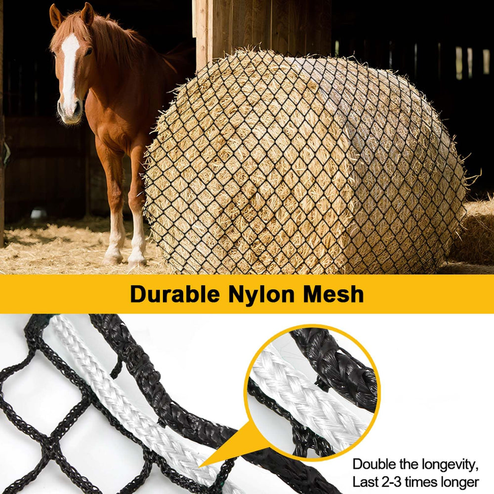 Fifatopo large-round-bale-fit shows compatibility with common 5x5ft bales for efficient feeding.