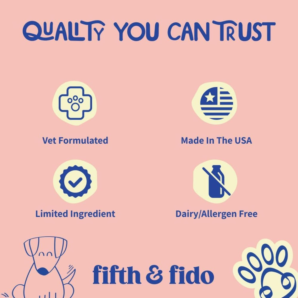 Fifth & Fido packaging shown ready for daily dog use.