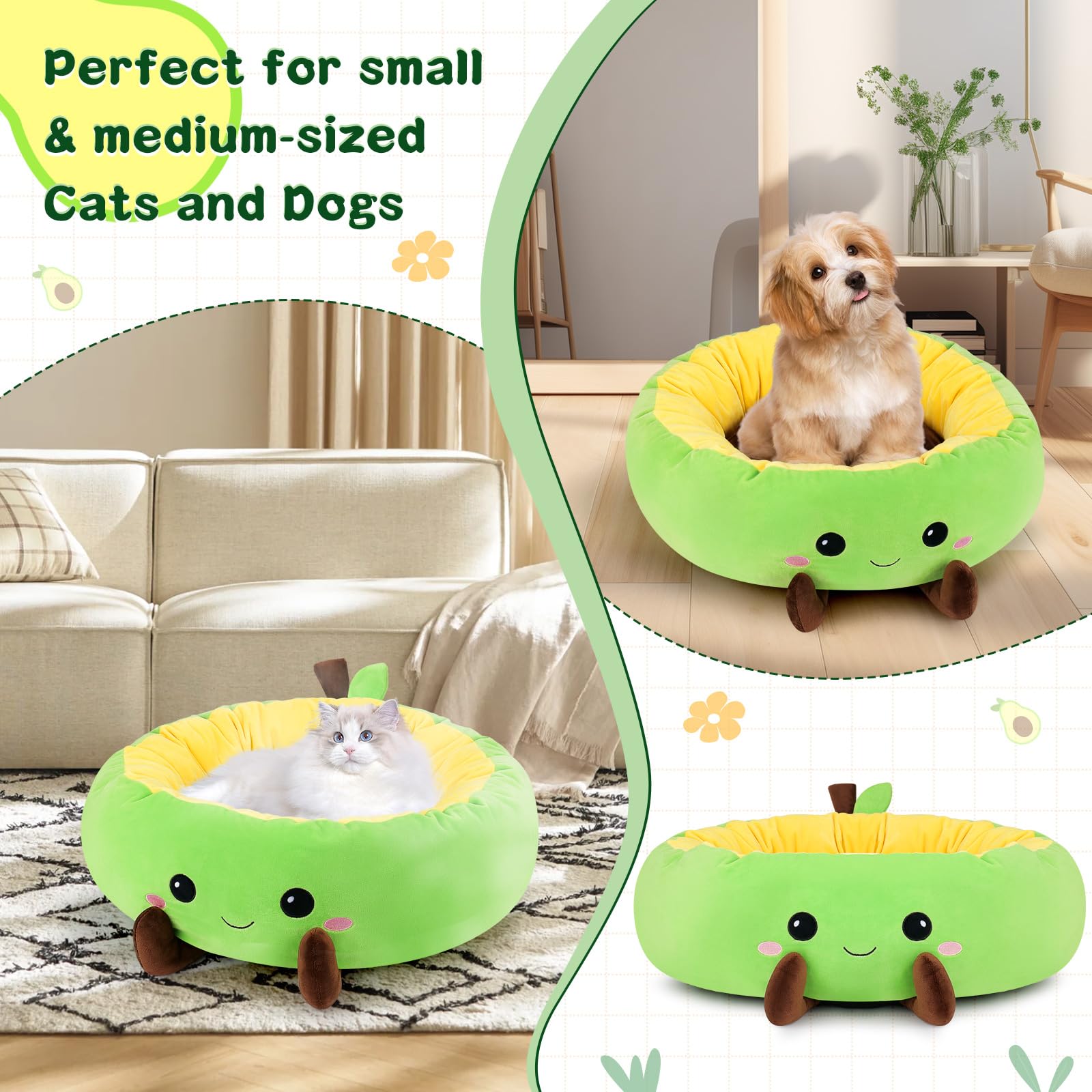 Fighting to Achieve Avocado heated cat bed non-slip bottom for stable placement.