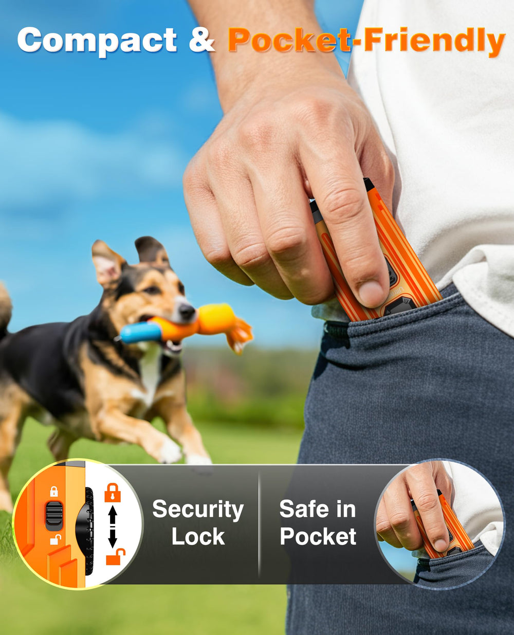 Fihuxoz dog bark deterrent portable design for home or on-the-go use