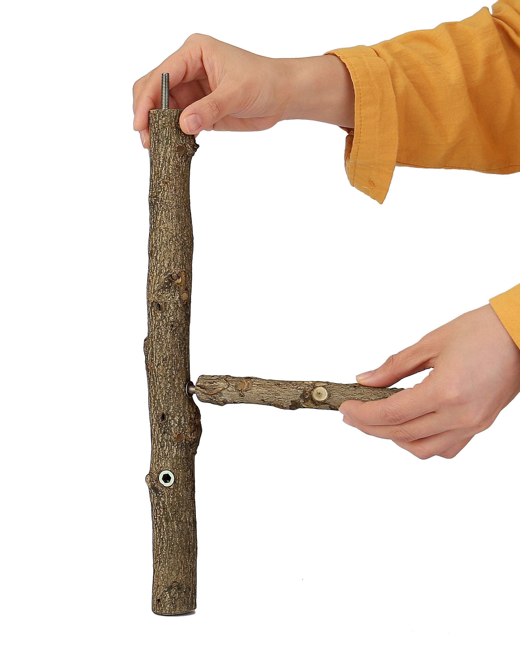 Filhome bird perch branch versatile use as chew toy and climbing aid