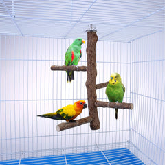 Filhome bird perch wood installation image demonstrates screw-in setup without extra tools