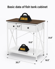 FILKO fish tank stand X-cross frame enhances stability on uneven floors
