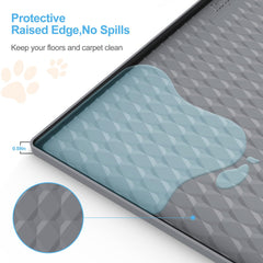 Filmicy Pee Pad Holder side view highlights stable base for active dogs.